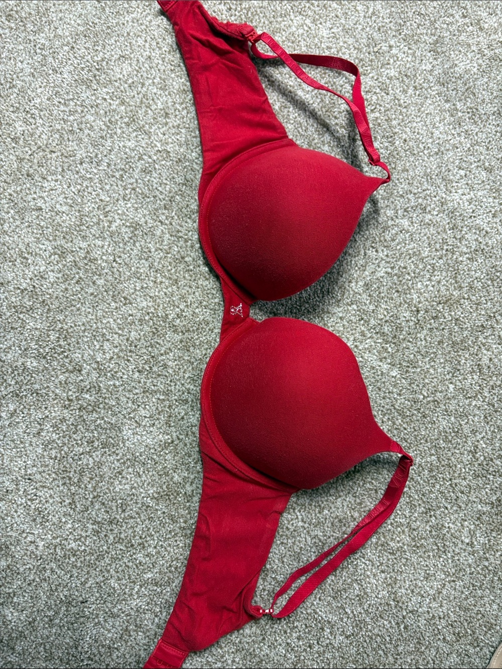 Victoria's Secret Red Padded T-Shirt Bra